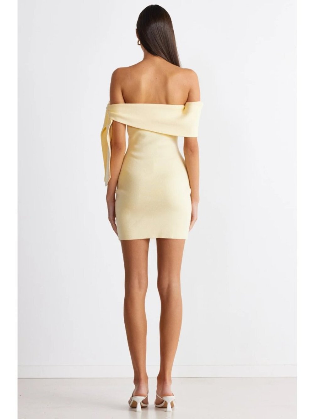 SNDYS Jaymes Mini Dress in Panna Cotta Medium New Womens Knit - Picture 11 of 15